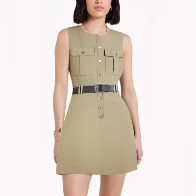 Sleeveless Waist Dress