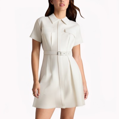 Solid Color Work Dress