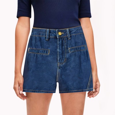 3D Bow Denim Shorts