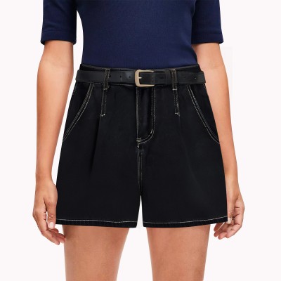 Loose A Line Denim Shorts