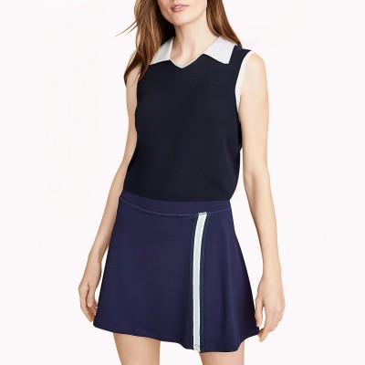Thin Contrasting Sleeveless Top