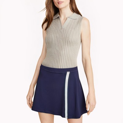 Lapel Twist Sleeveless Top