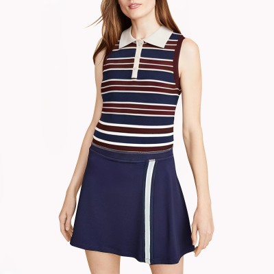 Retro Striped Sleeveless Top
